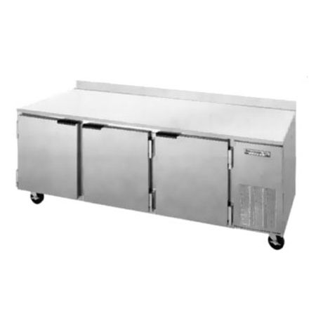 Beverage-Air 93" Stainless Steel 3-Door Worktop Refrigerator