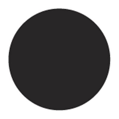 Cold Temp Solid Black 1/4" Label