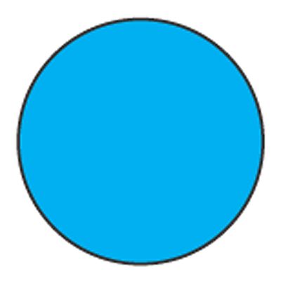 Cold Temp Solid Blue 1/4" Label
