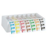 DuraDot Trilingual 1 x 3/4 Label Kit w/Dispenser, Mon-Sun