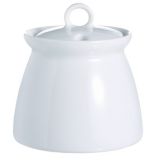 Cardinal Arcoroc Vintage White Porcelain 9 Oz. Sugar Bowl
