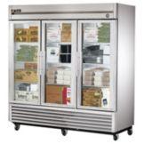 True&reg; 3-Glass Swing Door Reach-In -10&deg;F Freezer, 72 Cu Ft