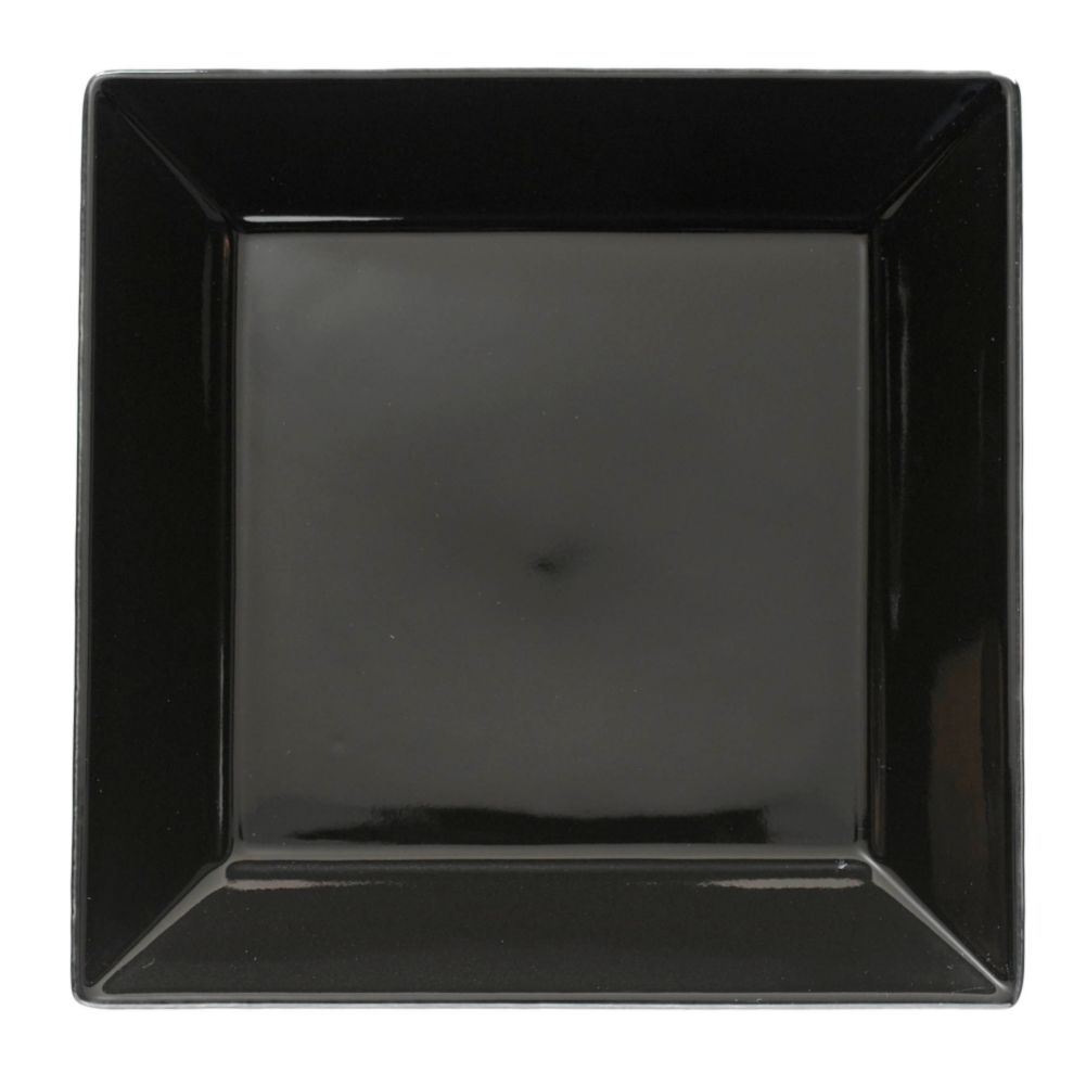 Homer Laughlin Fiesta&reg; Black China Times 4-1/2" Square Plate