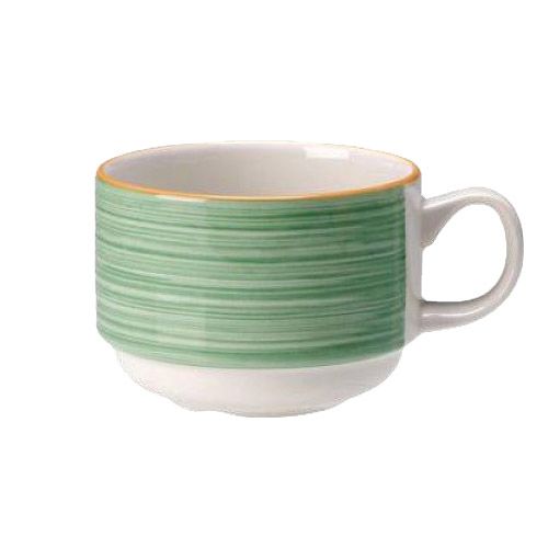 Steelite Simplicity Rio Green 6 Oz Slimline Stacking Cup