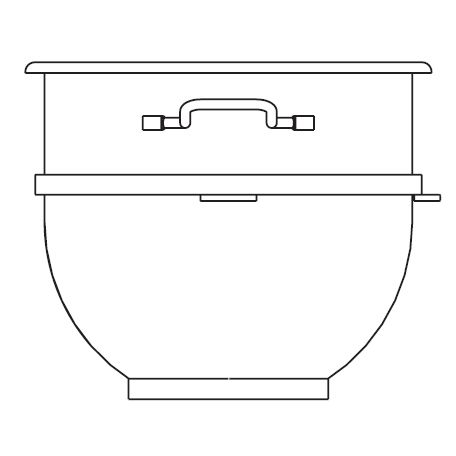 Berkel Stainless Steel 30 Qt Bowl for FMS60 Mixer