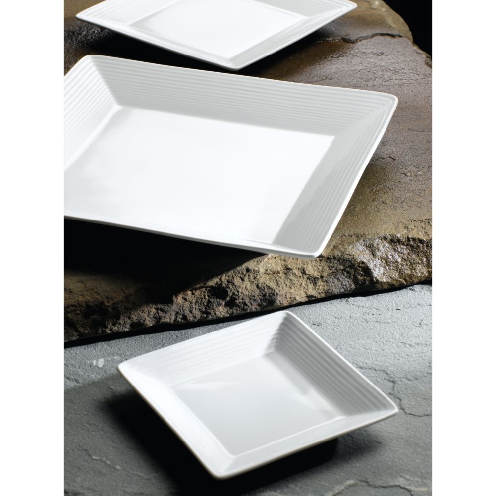 Steelite Rene Ozorio Virtuoso White 10-5/8" Square Plate