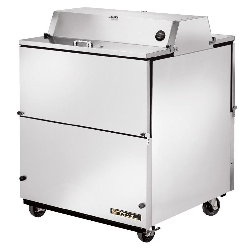 True&reg; All S/S Dual-Sided Forced Air Mobile 13.8 Cu Ft Milk Cooler
