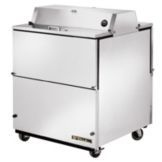 True&reg; All S/S Dual-Sided Forced Air Mobile 13.8 Cu Ft Milk Cooler