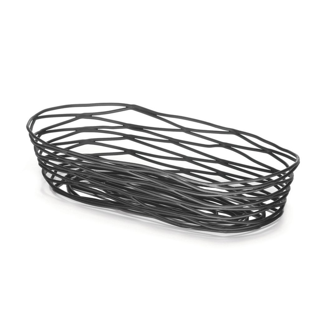 Tablecraft Artisan Collection&trade; Black Metal 9" Oblong Basket