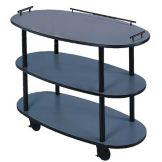 Lakeside&reg; Geneva Oval Dessert Cart w/ Dome Cover