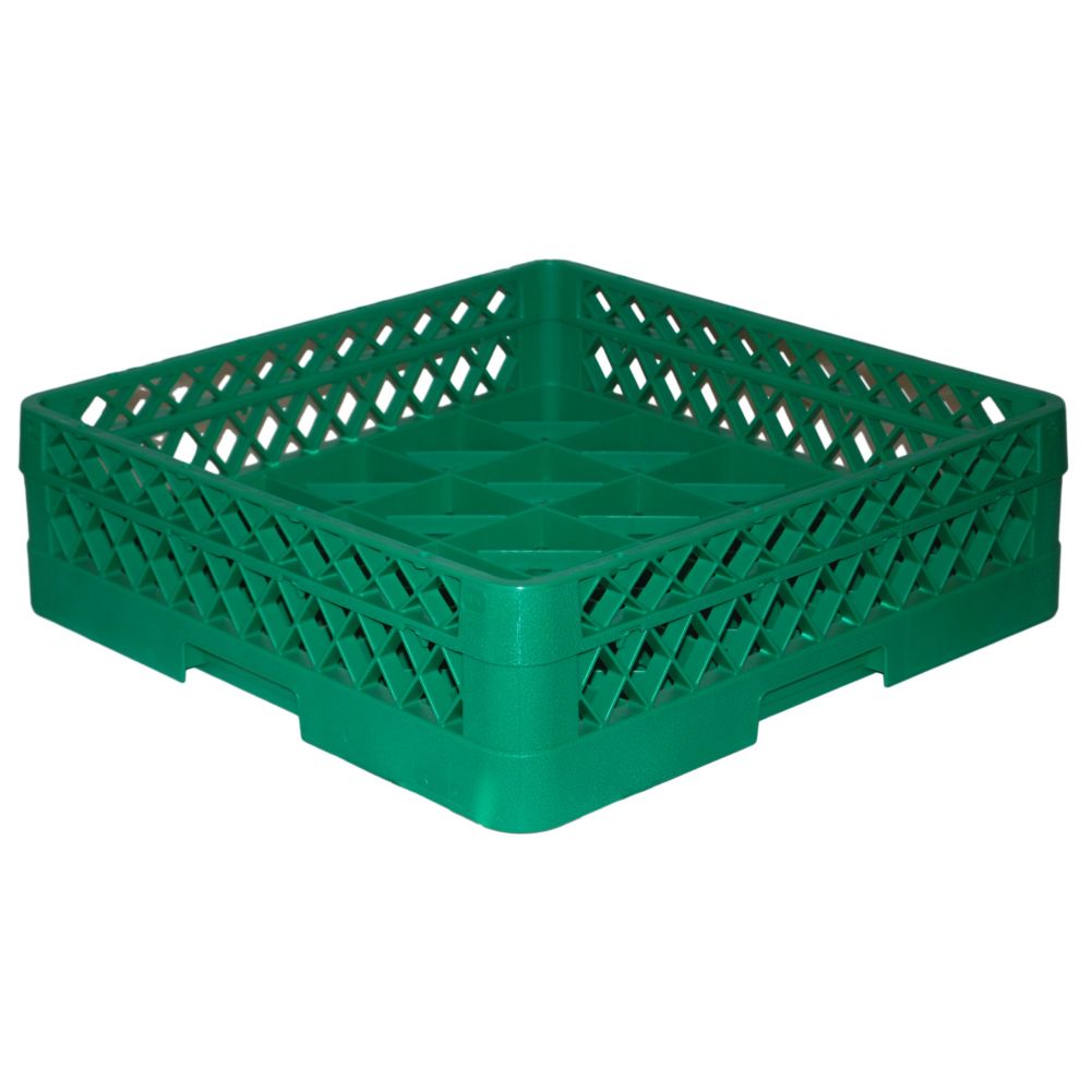 Traex&reg; 25 Compart. 1 Open Extender Bouillon Cup Green Glass Rack