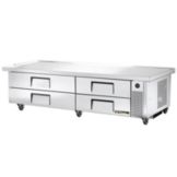 True&reg; S/S 4-Drawer 86"W Refrigerated Chef Base