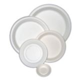 Stalk Market Compostable 6" To-Go Plate with Rippled Edge