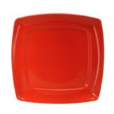 Oneida Stealth Aztec Red Square Plate