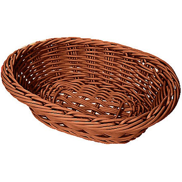 G.E.T. Honey 9 x 7 x 2.5" Oval Designer PolyWeave Basket&trade;