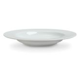 Steelite Varick Cafe White Porcelain 10 Oz Rimmed Pasta Bowl