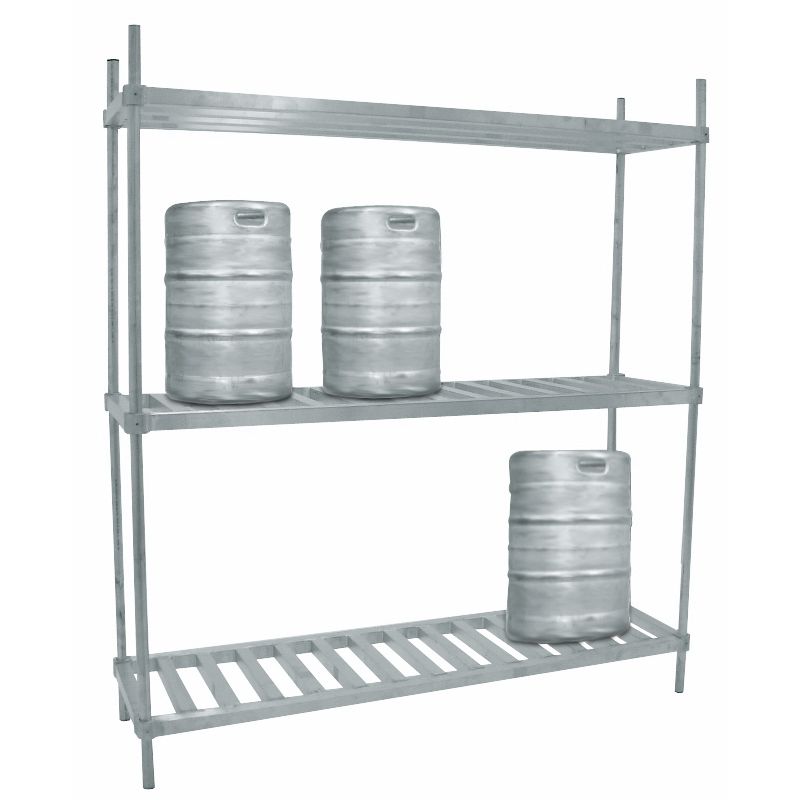 Advance Tabco 20" x 72" Aluminum Keg Rack. KR-72