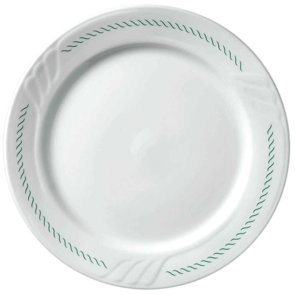Vertex&reg; Sausalito 11-1/4" Cactus Green Braid Plate