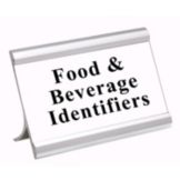 Matte Silver 3.5 x 2 Metal Sign Holder with Protective Cover