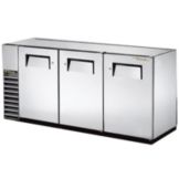 True&reg; S/S 2-Solid Swing Door Back Bar Cooler for 150 6-Packs