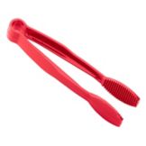 Cambro&reg; Lugano&reg; Red 6" Flat Grip Tong