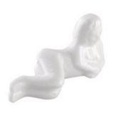 Front Of The House&reg; Porcelain Woman Chopstick / Knife Rest