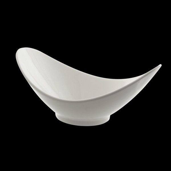 Ten Strawberry Street Whittier White 15" Fruit Bowl