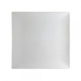 Ten Strawberry Street Whittier White Coupe 11" Square Plate