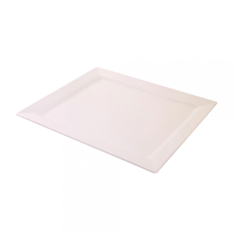 Ten Strawberry Street Whittier White 17 x 15" Rectangular Platter
