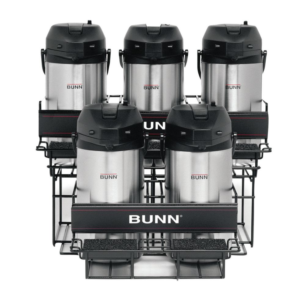 BUNN&reg; Universal Airpot Rack for 3 Upper and 2 Lower Airpots
