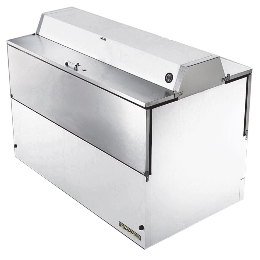 True&reg; Dual Sided S/S and White Vinyl 24.5 Cu Ft Milk Cooler