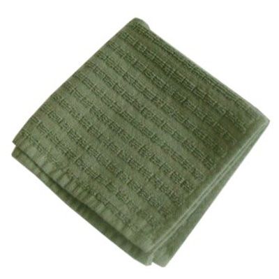 Solid Terry Cotton Dishcloth, Moss Green, 11-3/4" x 13-3/4"