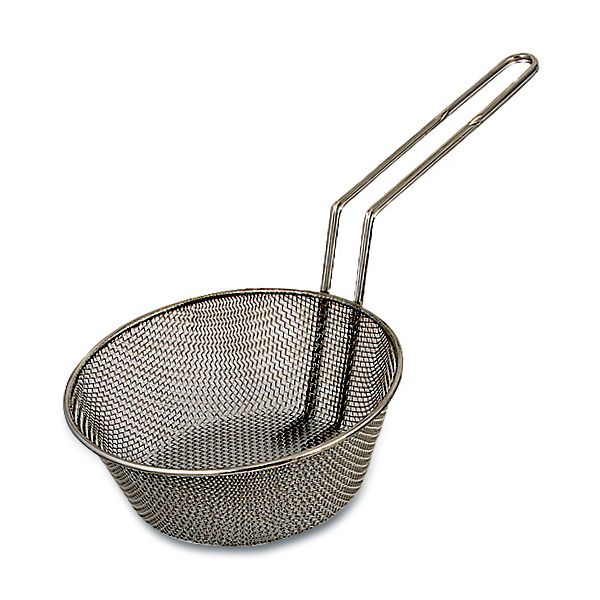 Browne Foodservice Fine Mesh 12" Round Culinary Basket
