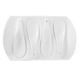 Steelite Montgatina Ola White 4 Spoon Platter