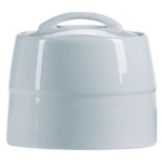 Cardinal Arcoroc Rondo Porcelain 10 Oz. Covered Sugar Bowl