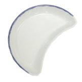 Steelite Simplicity Blue Dapple 8" Crescent Salad Plate