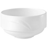 Steelite Distinction Alvo White Unhandled Stackable 10 Oz. Soup Cup