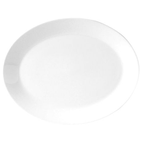 Steelite Distinction Monaco Vogue White 13 x 10-1/2" Oval Platter