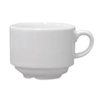 Tableware Solutions White 7.5 Oz. Stacking Cafe Cup