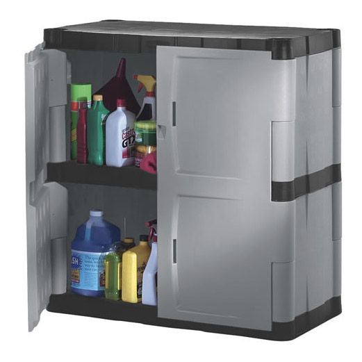Rubbermaid&reg; Two Shelf Storage Cabinet
