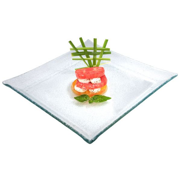 Gourmet Display&reg; 12" Diamond Glass Platter