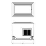Randell&reg; 48" Enclosed Base Fiberglass Frost top Unit