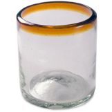 Amber Rim 12 oz All Purpose Glass