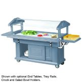 Cambro 72" L Ultra Food Bar w/ Storage Cabinet, Slate Blue