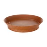 G.E.T. Terra Cotta Plastic 7-1/4" Round Basket w/ Base