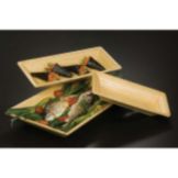 American Metalcraft 14-1/4" x 7-1/2" Bamboo Platter