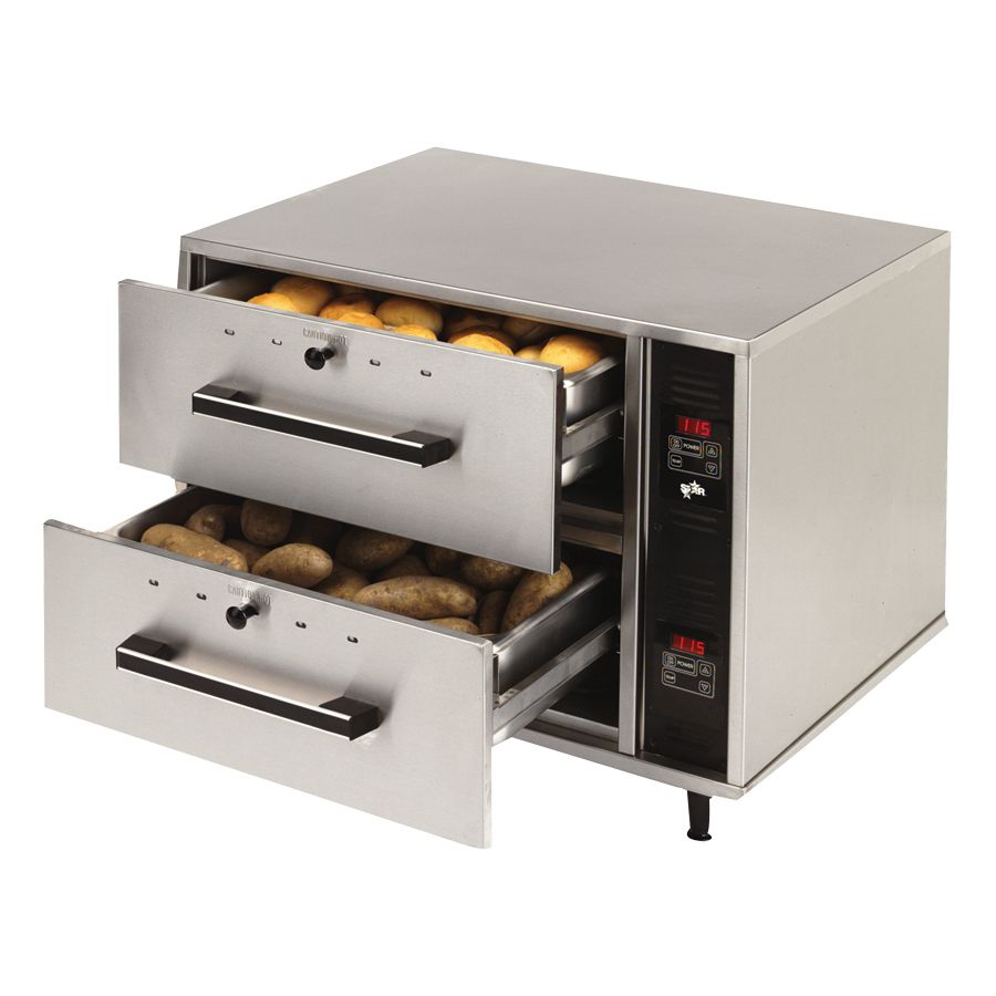 Star&reg; Mfg 2-Drawer Standard Food Warming Drawer w/ LED Display