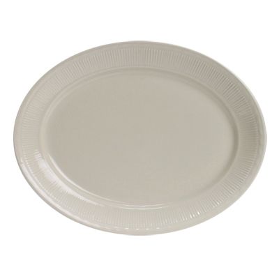 Tuxton&reg; Hampshire 12-1/8" x 9-1/2" Eggshell Oval Platter