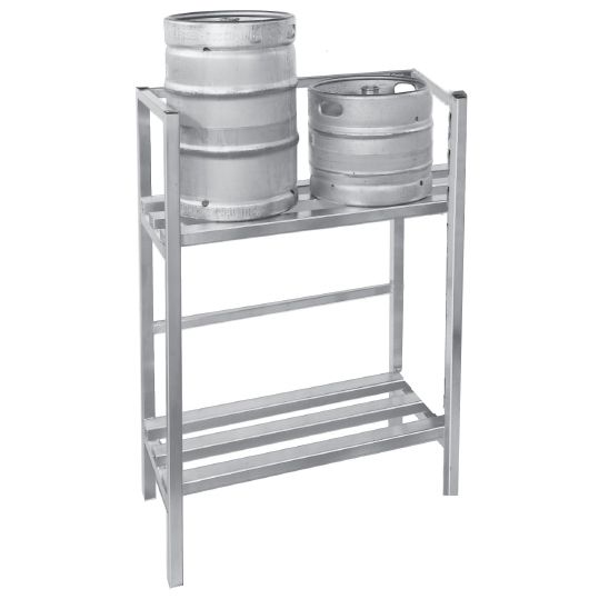 Channel Keg Storage, 2 Shelves, Holds 4 Kegs