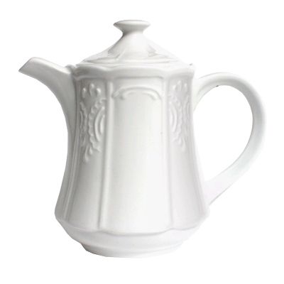 Tuxton 18 Oz Tea Pot, Porcelain White